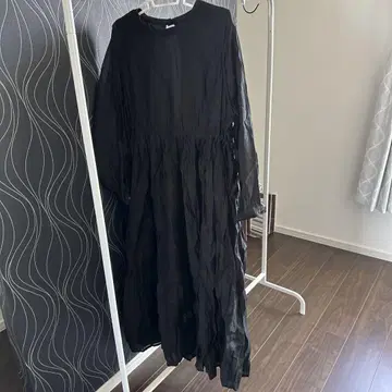 kasutane 시어 티어드 와셔 원피스 카스타네