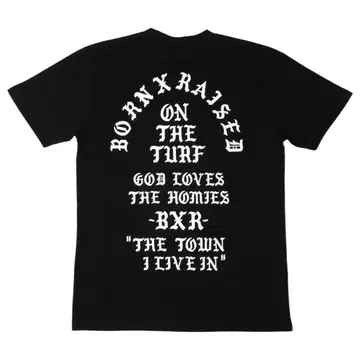 BORN X RAISED THE TOWN 봄/여름 티셔츠 / 블랙