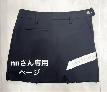 데상트 골프 스커트 블랙 S