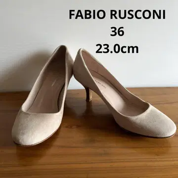 FABIO RUSCONI 펌프스 베이지 23.0cm 하이힐