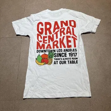 Grand central market 티셔츠 반팔 화이트 로스앤젤레스 S