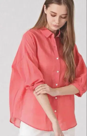 신상품 미사용 매킨토시 런던 7부 소매 셔츠 L 40