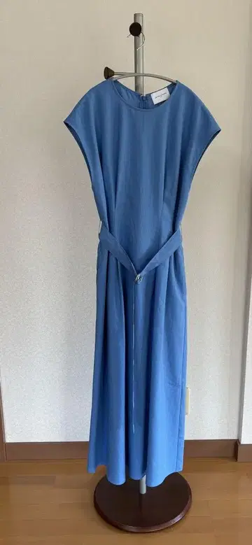 UNITED ARROWS LIN/P 벨트 원피스 W 36 BLUE