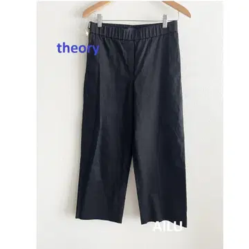 띠어리 팬츠 M 사이즈 2 블랙 55003