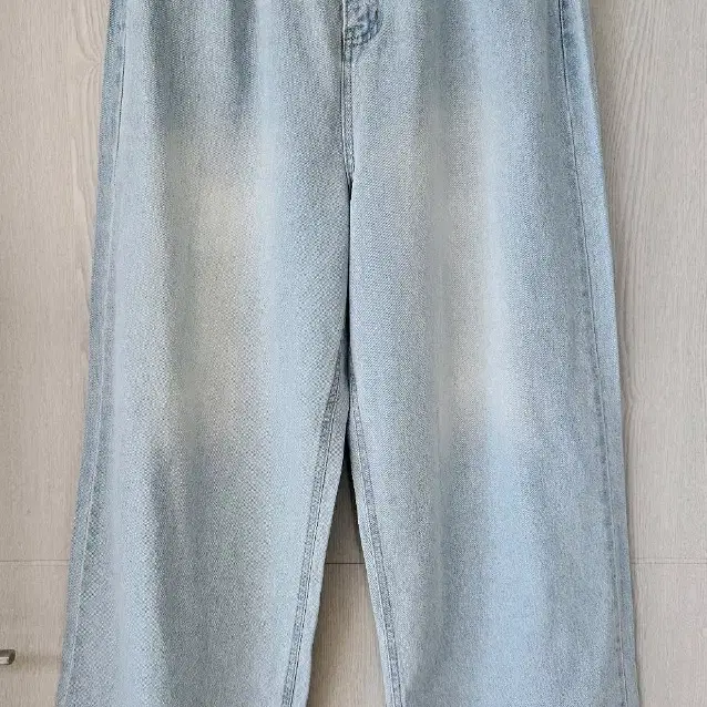 Modimode Hem Snap Two-Way Washing Denim Pants S #벌룬데님