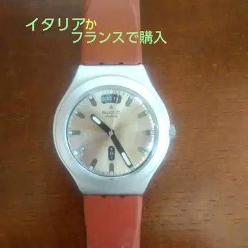 SWATCH IRONY 알루미늄 DAY DATE 실버 컬러