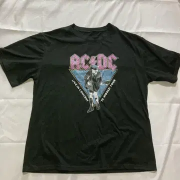 AC/DC 79 월드 투어 블랙 아이스 라이브 투어 밴딩 티셔츠