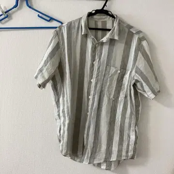 papas 셔츠 린넨 코튼 반팔