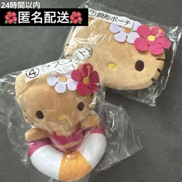 hello kitty 일광화상 당첨 복권 마스코트 얼굴 모양 파우치