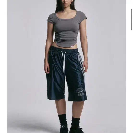 [Pleasenofollow]★New Momo Shirring Short Top★ 플리즈노팔로우 New MOMO Shirring Short Top (Pin | 후루츠패밀리