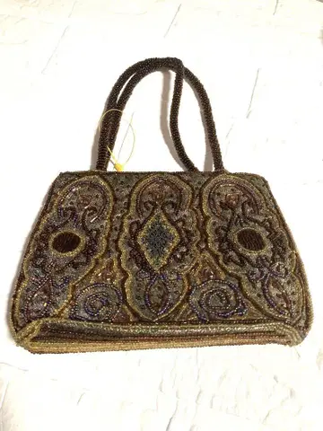 Culture Goods 앤티크 비즈 백 자수 파티 백