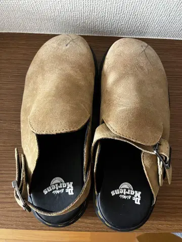 Dr.Martens ZEBZAG 뮬 슬링백 신발 베이지