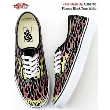 Vans Mash Up Authentic Flames 블랙