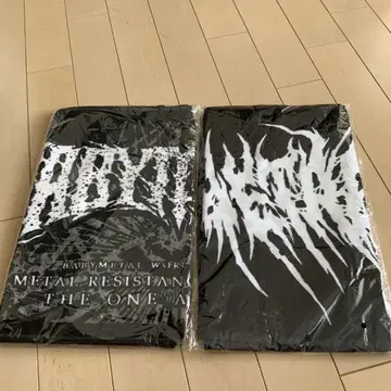 미사용 새상품 BABY METAL 페이스 타월 2장 세트