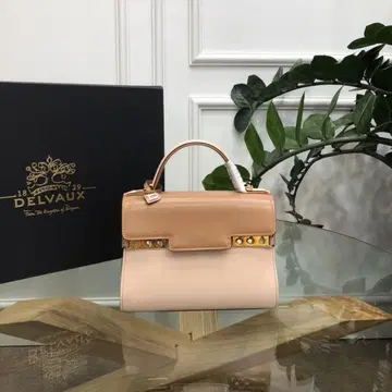 델보 DELVAUX Tempete Crush 핸드백 베이지