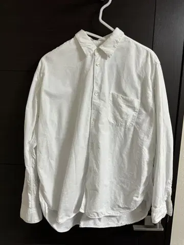 Sans Limite SH01B 2본 바늘 박스 셔츠 화이트 새상품급