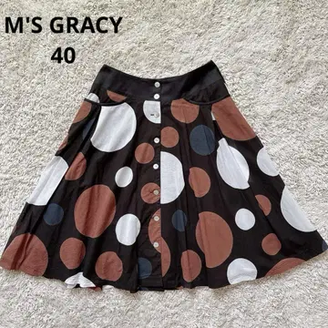 M's GRACY 엠즈 그레이시 스커트 40 도트 플레어