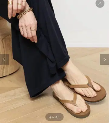 레인보우 샌들 23cm 카멜