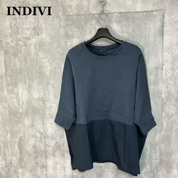 INDIVI 셔츠 도킹 아지메 헴 탑 38