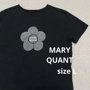 마리콴트 MARY QUANT 백 빅 로고 반팔 티셔츠 L