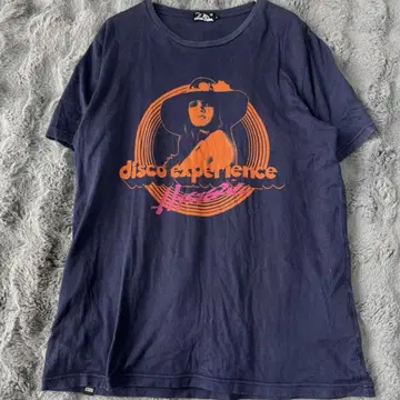 HYSTERIC GLAMOUR 히스 걸 네이비 티셔츠 L 남성용 네이비