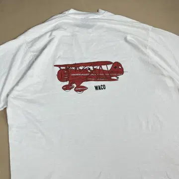 90s 스크린 스타즈 티셔츠 WACO 비행기 빈티지