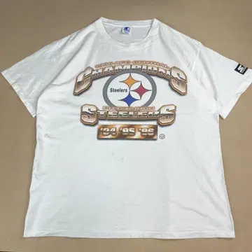 90s STARTER NFL 스틸러스 티셔츠 빅 로고 빈티지