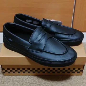 반스 로퍼 가죽 블랙 V196CF 28cm