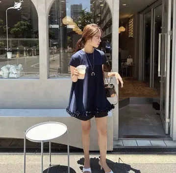 HYEON ohana tee 네이비