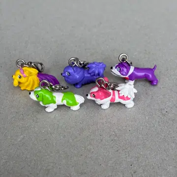 완완 파라다이스 프리티 미니 참 스트랩 개 헤이세이 레트로 레어