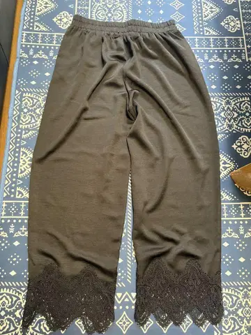 여성용 블랙 팬츠