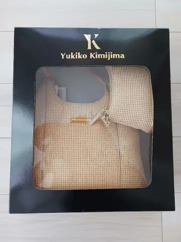 Yukiko Kimijima 베이지 체크 무늬 숄더백