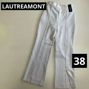 택 포함 새상품 LAUTREAMONT 플레어 팬츠 화이트 38