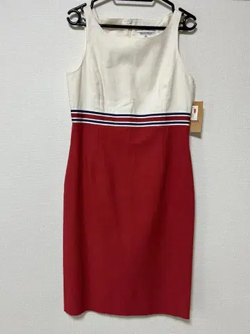 새상품 SCAPA 슬리브리스 마린 원피스