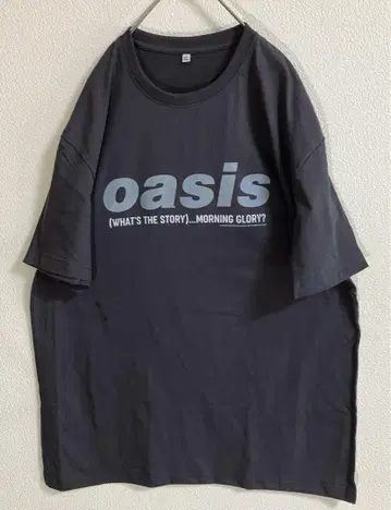 oasis 오아시스 로고 티셔츠 밴딩 티셔츠