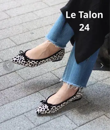Le Talon 루 탈론 포인트 달마시안 플랫 발레 슈즈 24