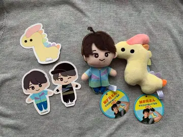 GiGO 한정 세이 오빠 마스코트 봉제 인형/스티커 세트