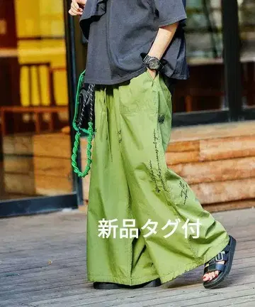새상품 니코앤드 be with M Misayo 자수 와이드 팬츠 미사요