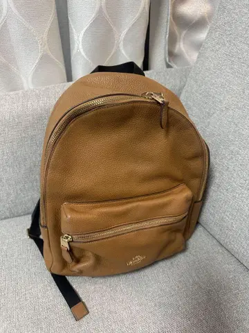 브라운 가죽 럭색/백팩