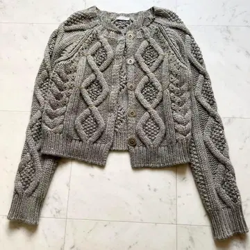 BRUNELLO CUCINELLI 캐시미어 혼방 케이블 가디건 모니레