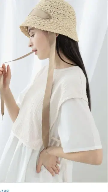 한 번 사용 리본 크로셰 모자