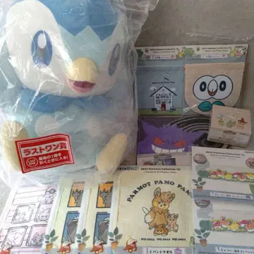 포켓몬 제일복권 라스트원상 봉제 인형 등 묶음 판매
