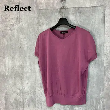 새상품 Reflect 시스루 패턴 슬리브 니트 M