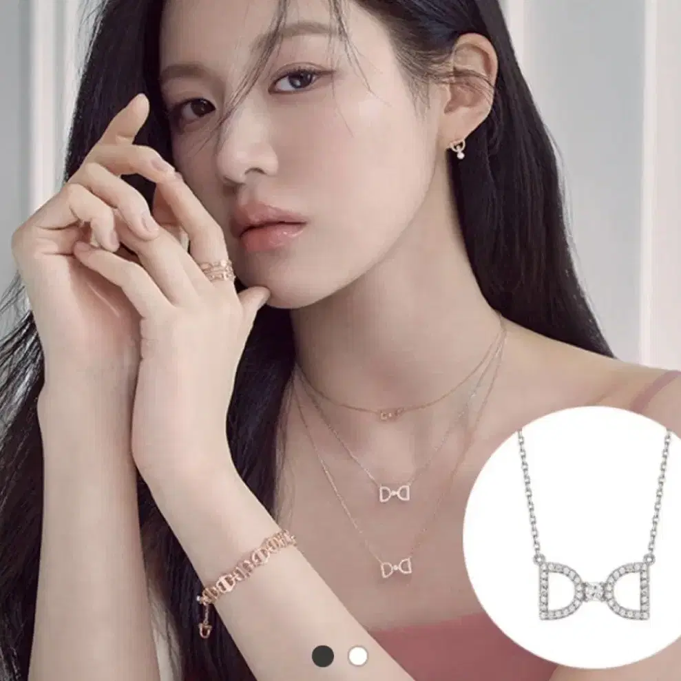 [DIDIER DUBOT] シンミナ着用☆Miss Du Ribbon Necklace 全2色 DIDIER DUBOT | 디디에두보 (New) Didier Dubot Miss Doux