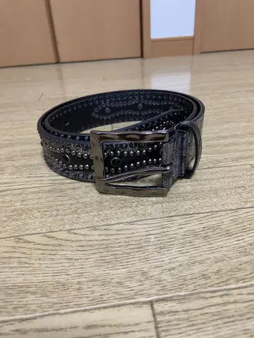 vintage 스터드 벨트 헤이세이 블링블링 광택 그런지 Y2K