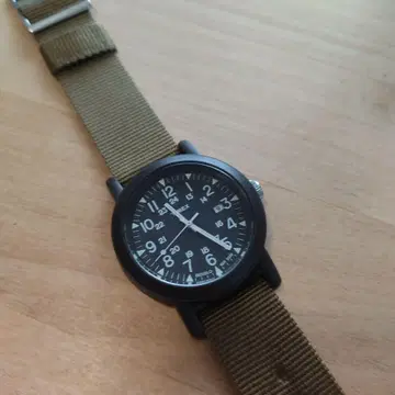 Timex 아날로그 손목시계 블랙/카키
