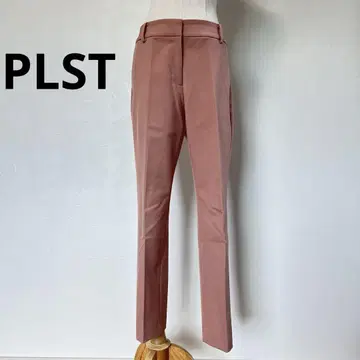 새상품급 PLST 플라스테 핑크 슬림 핏 테이퍼드 팬츠 슬랙스 L 사이즈