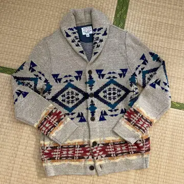 LUCKY BRAND 숄카라 니트 가디건 (파랑)