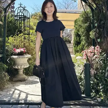 KOBE LETTUCE 미즈노 사야 콜라보 턱 스커트 도킹 원피스
