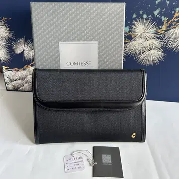 COMTESSE 호스 헤어 블랙 클러치백 정가 18만